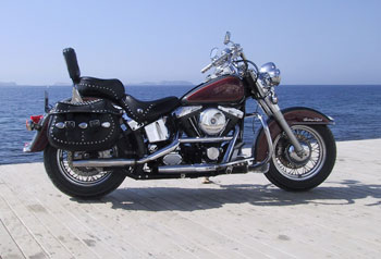 Harley Davidson on Paseo Maritimo Ibiza